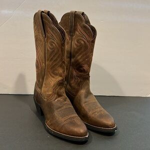 Ariat Round Up R Toe Western Boot size 6.5B Style #10018619